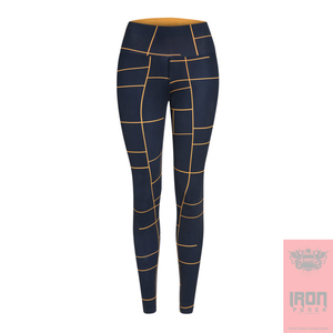 Legging de sport taille haute respirant 100 % polyester pour femme avec braguette zippée – Grande taille – Nouvelle collection - Product Image 1