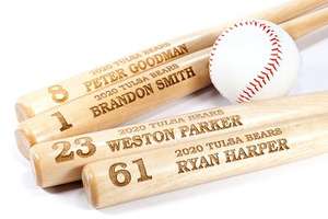 Bates de Béisbol/Sóftbol de Madera de Álamo con Grabado Personalizado para Nombres de Jugadores o Nombres de Empresas - Product Image 6