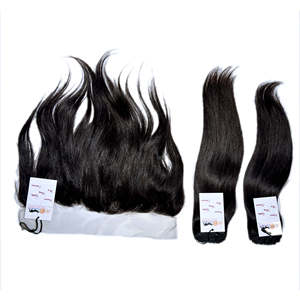Lots de Cheveux Humains Vierges Brésiliens Ondulés, Cheveux Indiens, Frontaux et Closures en Dentelle HD, Extensions de Cheveux Humains de Temple Indien – Fournisseurs - Product Image 4