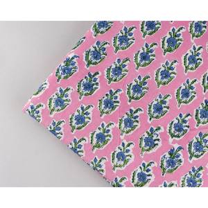 100% tela de algodón suave bloque de mano acolchado estilo indio tela decorativa por la yarda bufandas bolsas cubre juguetes ropa de niño - Product Image 3