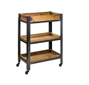 Table de service rétro vintage industriel, au design moderne, en cuivre et en aluminium - Product Image 6