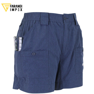 กางเกงขาสั้นลำลองสำหรับผู้ชายฤดูร้อนแห้งเร็วสวมใส่สบายระบายอากาศได้ดีสีพื้นดีไซน์ปักลายเป็นมิตรกับสิ่งแวดล้อม - Product Image 6