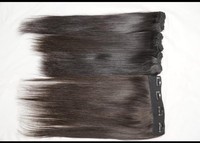 Extensions de cheveux indiens vierges Remy à clipser, lisses, 8 pièces, 100 grammes, double épaisseur, résistantes à la chute, douces et brillantes pour plus de volume