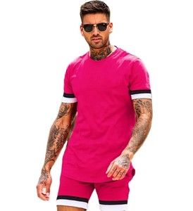 เสื้อยืดและเสื้อแขนสั้นแฟชั่นสำหรับผู้ชาย,เนื้อผ้าบางแบบตัดกันสไตล์ล่าสุดสำหรับฤดูร้อน - Product Image 4