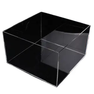 Acrylic Flower Box Clear Rose Pots Stand Decorative Square Vase 25 Holes Acrylic Rose Box For Valentine's Day Mother's Day