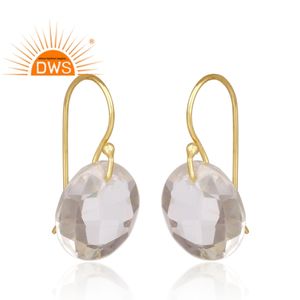 Pendientes de Plata de Ley 925 con Cristal de Cuarzo Natural, Último Modelo 2026, para Mujer, Fabricante de Joyería - Product Image 2