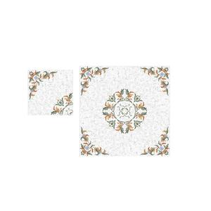 Baldosas de porcelana pulida cerámica color verde y blanco 40x40cm - Product Image 2