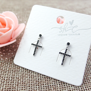 Boucles d'oreilles pendantes en argent sterling 925 de haute qualité avec zircon pour anniversaire - Product Image 4