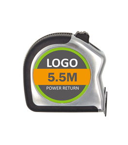 Ruban à mesurer auto-rétractable de haute qualité de 5.5m avec verrouillage automatique et poignée en caoutchouc Logo personnalisé Outil de qualité supérieure - Product Image 2