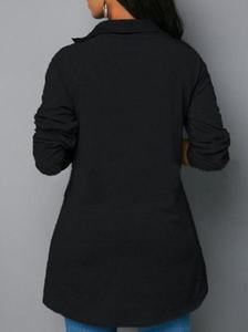 EVERGLOW-sudaderas con capucha de Color puro para mujer, Tops informales a la moda, jerséis con cremallera, blusa de talla grande para Otoño e Invierno - Product Image 4