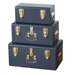 Boîte de coffre en métal de haute qualité faite à la main boîte de rangement de concepteur classique élégant en gros nouvelle boîte de coffre d'articles de jardin - Product Image 3