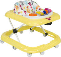 Marchettes musicales pliantes portables 3-en-1 de haute qualité pour les tout-petits Porte-bébé écologique écologique Roues pivotantes en fer