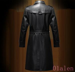 Jet Black 100% Fox ปิดปุ่มหนัง Unisex เทรนช์โค้ทที่มีอยู่ในทุกสีหนังทำในปากีสถาน - Product Image 2