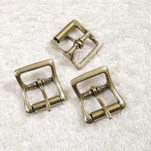 Viking Medieval Natural Brass Roller Buckle Solid Brass Antique Brass Roller Buckle Solid