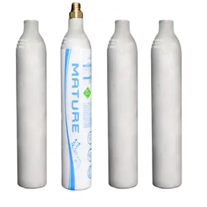 Bouteille de gaz CO2 de 0,6 L en alliage d'aluminium de qualité alimentaire 425 g avec valve - Product Image 1