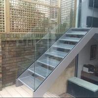 Décoratif escalier en métal avec le garde-corps en acier