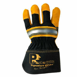 Super Oferta Heavy Duty Construcción/Guantes de jardín Guantes de seguridad de cuero de protección de manos con función anticorte y antiimpacto - Product Image 2