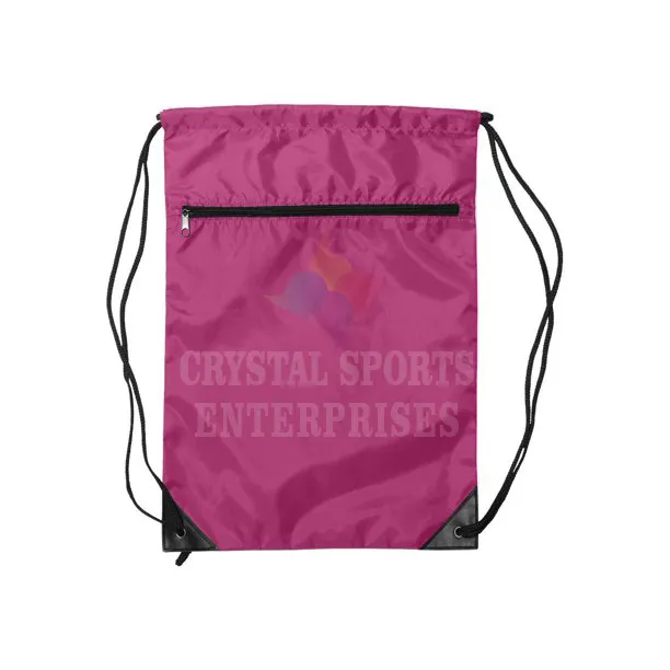 Cheap 210D Nylon Pull String Drawstring Bags Printing Custom Logo Drawing String Bag Backpack