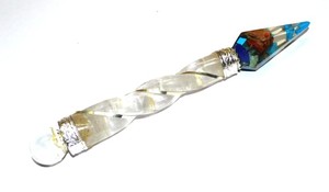 Proveedor de Varitas de Cuarzo Cristalino con Péndulos de Orgón: Varitas de Cuarzo Cristalino con Péndulos de Orgón en Venta - Product Image 2