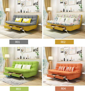 Giường Sofa Gấp Với Chức Năng Lưu Trữ Vải Hiện Đại Giường Sofa Gấp Futon 1.2 Có Thể Gập Lại Căn Hộ Mới Phòng Khách Khách Sạn Phòng Khách - Product Image 6