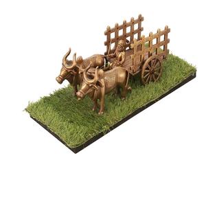 BULLCART CENTERPIECE BRASS BULL CART DECORATIVE SHOWPIECE <b>HOME</b> and TABLE <b>DECOR</b> PIECE - Product Image 2