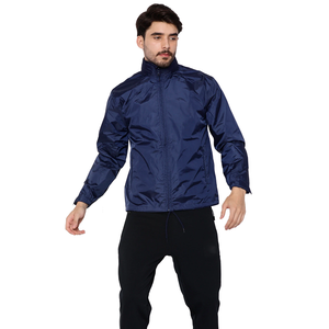 Chaqueta cortavientos impermeable para hombre con capucha desmontable impermeable para exteriores - Product Image 3