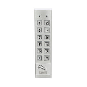 แป้นพิมพ์ควบคุมการเข้าออกสแตนเลส APO พร้อมเครื่องอ่านบัตร RFID 13.56MHz รองรับ MIFARE สีเงิน - Product Image 5