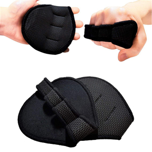 Weight Lifting Hand Pads Mesh Breathable Non <b>Slip</b> Adjustable Wrist Strap Gym Training Grip Protection <b>Half</b> Finger Gloves Unisex - Product Image 1