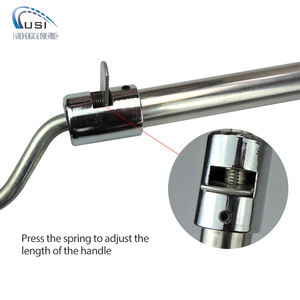 Extracteur de snacks porte-cochon de haute qualité, Logo personnalisé, Long manche en acier inoxydable, taille de 65 cm - Product Image 3