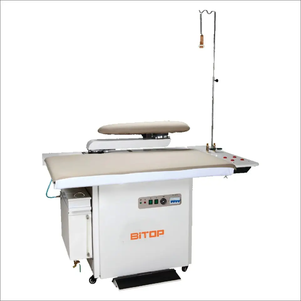 Vacuum Ironing Table with Build in Steam Generator apparel machinery shirt finishing equipment