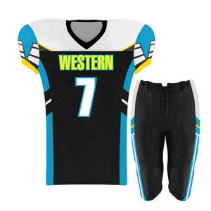 Uniformes de fútbol americano juvenil Uniformes de fútbol sublimados Conjuntos de camisetas de fútbol americano personalizados - Product Image 5