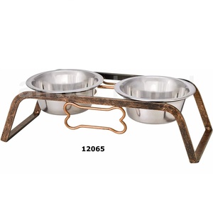 High Quality Elevated <b>Cat</b> Pet Feeder <b>Stand</b> Dog <b>Bowl</b> with Two Pet <b>Bowls</b> for Small Dogs and <b>Cats</b> - Product Image 1