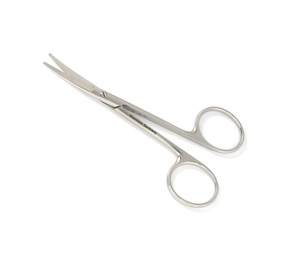 Instrumentos quirúrgicos Knapp, tijeras curvadas de acero inoxidable, alemán, 10,2 cm - Product Image 2