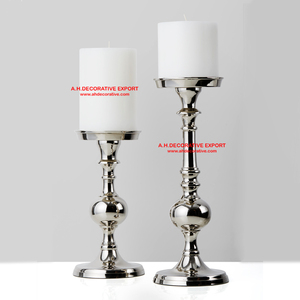 Portavelas barroco dorado decorativo para el hogar, candelabro de aluminio de diseño único hecho a mano - Product Image 3