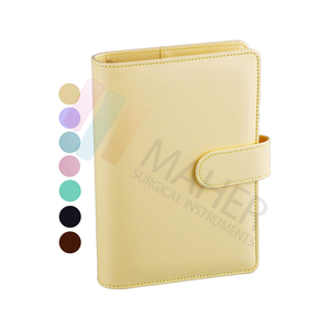 Mahersi กระเป๋าใส่เอกสารกันน้ำใช้ได้ทั้งชายและหญิงกระเป๋าหนังผ้าใบใส่เงินสดมีซิปกระเป๋าใส่แฟ้มใส่เงินติดโลโก้ดอกไม้มุก - Product Image 5