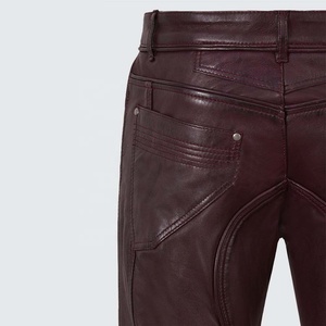 PIHA SPORTS Nouveau Jean Confortable en Cuir de Vachette Souple pour Homme Style Rock & Roll Moto - Style Urbain Écologique et Coupe-Vent - Product Image 4