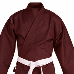 Venta al por mayor de algodón cómodo/poliéster ropa de artes marciales Blanco/Negro Karate Judo trajes - Product Image 6