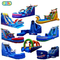 waterslide pool commercial inflatable water slide for kid big cheap bounce house jumper bouncy jump castle bouncer adult large