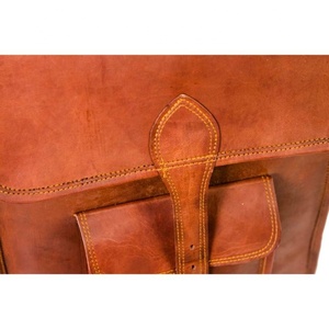 Real Handmade Genuine Crunch Leather Backpacks Vintage Style Bags New Design Multi Uses Pocket Backpacks Wholesale Bulk Product - Product Image 3