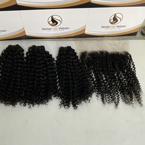 wholesale afro kinky curly bundles mongolian human hair bundles 100% human hair weave extensions 4A 4B 4C virgin hair bundles - Product Image 5