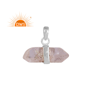 Collier en argent Sterling fin avec pendentif en pierre précieuse, bijoux en argent fin, diamant, vente en gros, nouvelle collection - Product Image 1