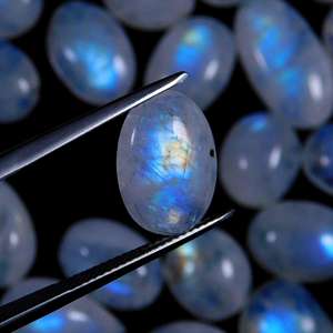 Anneau de pierre de lune en argent avec pierre précieuse de corail, pierre précieuse arc-en-ciel, amazonite naturelle, cabochon azurite, ample, pierre précieuse - Product Image 4