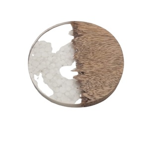 Coussinets de boisson en bois d'acacia massif, 20 pièces, en résine, dessous de verre à utiliser sur le dessus de Table, bon marché - Product Image 3