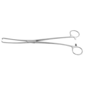 Forceps de Gineología de acero inoxidable, instrumento quirúrgico de punción de membrana, 6x6 dientes, 26 Cm, acabado de pulido opaco ISO - Product Image 2