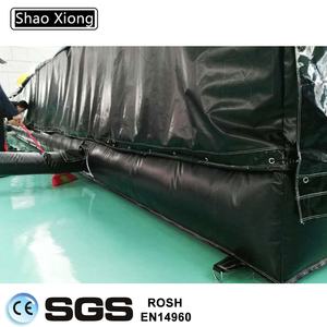 Rampe gonflable en forme de coin pour BMX, skateboard, saut à vélo, scooter, parc de figures, rampe d'atterrissage gonflable pour enfants - Product Image 3