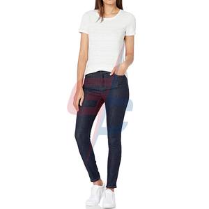 Proveedor de Camiseta de cuello redondo de manga corta clásica para mujer - Product Image 2