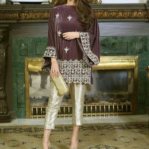 2021 éblouissant broderie cristal verre perles pierre Kameez pantalon robe taille naturelle bouton pailleté pour fête mariage - Product Image 1