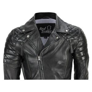Cremallera de cuero de oveja, cierre en todos los colores, negro - Product Image 2