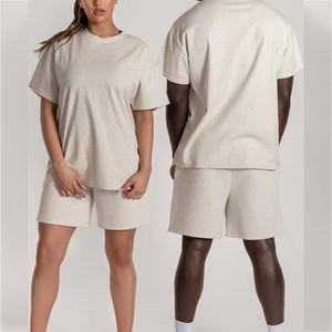 Fabrication OEM en vrac T-shirt personnalisé surdimensionné Femme Crew Fitness Couple noir lourd T-shirt en coton de première qualité pour hommes - Product Image 4