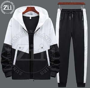 Survêtement léger en polyester/coton sur mesure pour homme avec option grande taille Meilleure qualité Nouveau style pour l'hiver - Product Image 1
